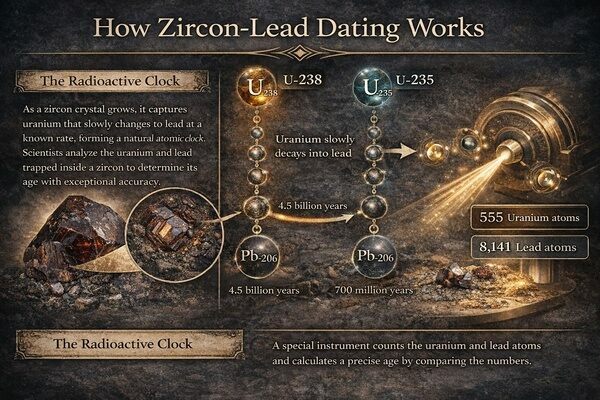 Infographic: Zircon-Lead dating is extremely accurate.